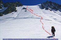 фото 26. Седловина перевала Капчал Средний (2Б). Вид от ледника -перевал Капчальский Средний